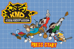 Gameboy Advance Video: Codename: Kids Next Door Volume 1 title screen for GameBoy Advance